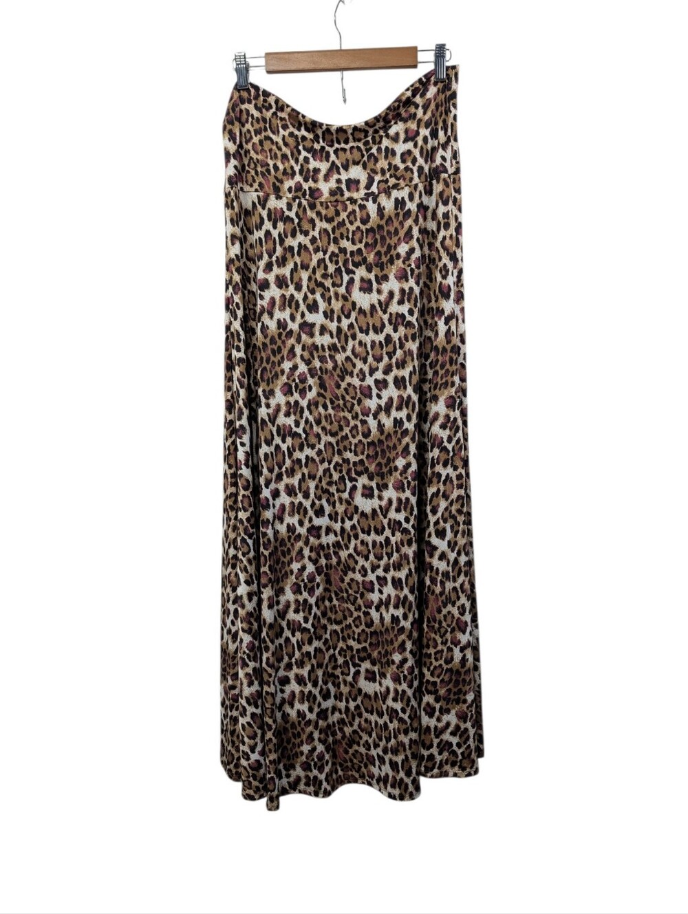 LuLaRoe Women's Sz L Animal Print Midi A-Line Pull On Maxi Skirt Soft Stretchy